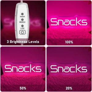 Snack letreros neon LED dimmable USB powered ambient <b>light</b> store <b>window</b> decoration <b>light</b> street indicator <b>light</b> landscape <b>light</b> - Product Image 2