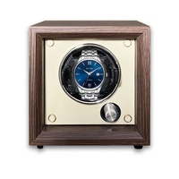 Boîte de rangement automatique pour montres mécaniques à grain de bois, anti-magnétique, rotative, Chine ZG-1W