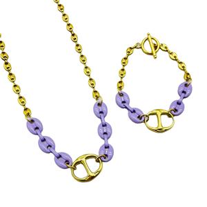 HC ensemble <span class=keywords><strong>de</strong></span> bijoux <span class=keywords><strong>en</strong></span> forme <span class=keywords><strong>de</strong></span> grains <span class=keywords><strong>de</strong></span> café et <span class=keywords><strong>de</strong></span> nez <span class=keywords><strong>de</strong></span> cochon plaqué <span class=keywords><strong>or</strong></span>, <span class=keywords><strong>gourmette</strong></span> à facettes, chaîne Figaro plate, chaîne plaquée <span class=keywords><strong>or</strong></span>, bijoux <span class=keywords><strong>de</strong></span> réglage <span class=keywords><strong>de</strong></span> hong kong - Product Image 1