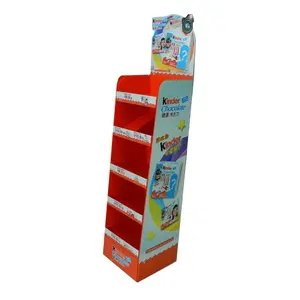 Cardboard Display Stand For Supermarket Wholesale Customized Corrugated Unit Free Standing Supermarket Shelf Cardboard Display Stand For Chocolate
