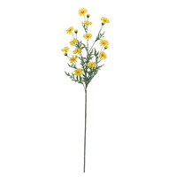 Fleurs artificielles en soie marguerites colorées réalistes à 18 têtes, de haute qualité, faites à la main, longue durée, pour mariage, Noël, Pâques - Vente en gros