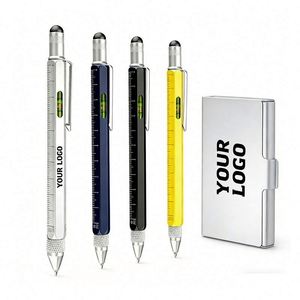 Stylo Bille Multifonction 6-en-1 Personnalisable avec Logo UV pour Cadeau Promotionnel d'Entreprise – Vente en Gros - Product Image 1
