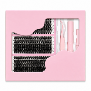 Extensions de <span class=keywords><strong>cils</strong></span> extra longues 15 mm blondes B pour <span class=keywords><strong>cils</strong></span> en grappe faits à la main, parfaits pour Noël, le Nouvel An, les fêtes, pour un regard étincelant et glamour. - Product Image 1