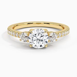 Romantic Gold Color Bridal <b>Ring</b> with Sparkling Diamond Style <b>Crystal</b> Engagement Jewelry Gift for Women - Product Image 3