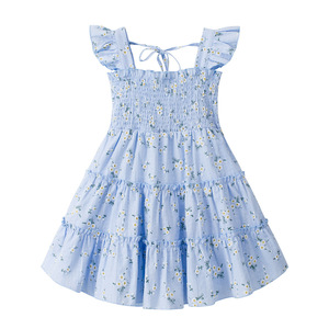 Robe d'été florale en gros pour filles, robe décontractée simple et fraîche pour enfants, personnalisation d'usine 2026 - Product Image 3