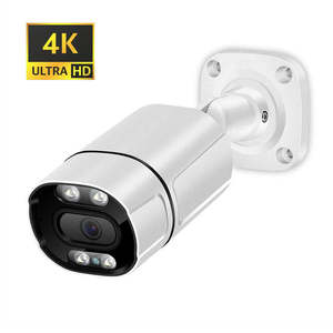 Telecamera Bullet IP66 da Esterno 8MP CMOS con Visione Notturna, Sirena Integrata, Rilevamento Movimento, Garanzia 1 Anno, ICsee - Product Image 1