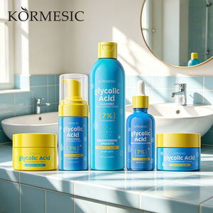 KORMESIC Private Label OEM Korean 7% Glycolic Acid Brightening Face Body Skin Care Set Rejuvenating Organic Skin Care Products - Product Image 1