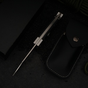 Cuchillo Plegable Tredknix BUCK112 con Hoja D2, Empuñaduras G10, Punta de Lanza, Borde Plano, 18.5cm de Longitud Total, Cuchillo de Camping, DIY OEM - Product Image 2