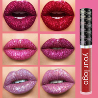 Cosmétiques à paillettes Intense Matte Lip Maquillaje Por Mayor Lip Color Maquillage Produits de maquillage Matte Liquid Lipstick