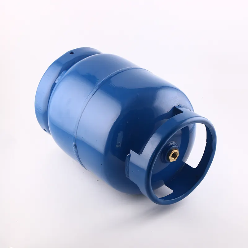 Cilindro de GLP de aço 5kg de resistência de alta pressão 18 bar válvula hexagonal de fábrica na China