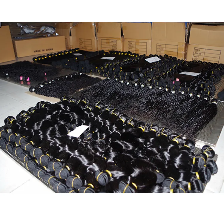 30 इंच मानव बाल ललाट और बंडलों, ग्रेड 10a पेरू बाल बंडलों के साथ बंद करने, बाल बंडलों पैकेजिंग विस्तार बॉक्स