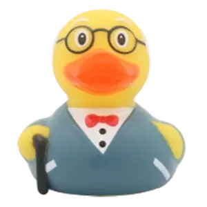 Kunden spezifische niedliche PVC Grandpa Duck Kunststoff Mini Action figuren Vinyl Anime Figur Spielzeug Handwerk Spielzeug