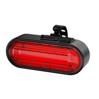 Fahrrad Wiederaufladbares USB LED-Rücklicht Mountainbike Nachtfahrt Blinklicht 5 Modi Wasserdicht Blinkend
