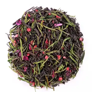 Natural In Stock Dried Fruit Tea Blends Strawberry Black Tea Blended Fruit Tea