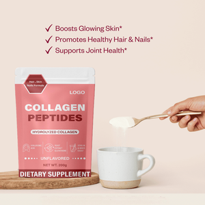 Poudre d'hyaluronate de sodium de supplément diététique de beauté naturelle de peptide hydrolysé de poudre de collagène d'échantillon gratuit d'OEM - Product Image 5