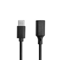 Kabel Pengisian Daya Tipe-C Pria-ke-Wanita yang Dapat Disesuaikan, Kabel Ekstensi Adaptor Audio-Video Transfer Data Smartphone-PC Model SJ-004
