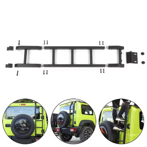 Escalera Trasera de Aluminio Negra para Puerta Trasera JB64, Accesorios de Camping para Suzuki <span class=keywords><strong>Jimenez</strong></span> 2018 Post Model, Marca TELLIKA - Product Image 4