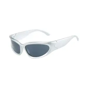 Popular steampunk sunglasses Women's fashion sports y2k sunglasses men's luxury outdoor cycling UV protection sunglasses