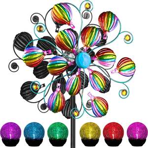 Zonne-<span class=keywords><strong>Wind</strong></span> Spinner, 58.2 Inch Outdoor Hoge Vlag Omh Windmage Motor Opknoping Roterende Metalen Staak Yard <span class=keywords><strong>Wind</strong></span> Spinner Mandala - Product Image 4