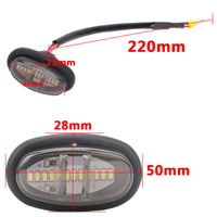 A80 lentille de fumée garde-boue avant Flare Led feu de position Plug and Play ambre Led calandre lumière pour Ford F150 Raptor 12v