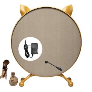 Illuminazione a LED specchio da scrivania a 3 colori Touch Control argento telaio 20 pz specchio per il trucco di bellezza uso quotidiano bagno scatola imballata - Product Image 5