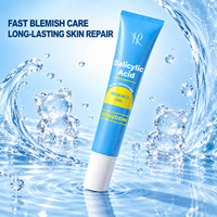 Crème anti-acné à l'acide salicylique pour marque privée, soin des imperfections, formule personnalisée OEM/ODM, vente en gros