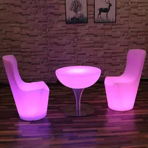 Großhandel Bright USB-Wechsel Batterie betriebene Leistung beleuchtet LED-Licht Kaffee Party High Bar Led Cocktail Tisch für Veranstaltungen