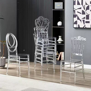 <span class=keywords><strong>Sillas</strong></span> Chiavari Apilables Transparentes de Plástico Acrílico al por Mayor para Bodas y Eventos - Product Image 2