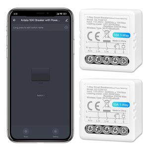 สวิตช์อัจฉริยะ Antela 10A 1 ทาง ควบคุมผ่าน Wi-Fi Bluetooth 220V AC รองรับ Alexa พร้อมรีโมทคอนโทรล IP33 - Product Image 1