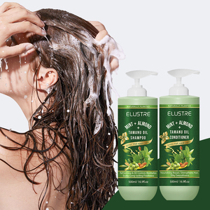 Shampoo crème à l'huile de tamanu, menthe et amande, à base de plantes, sans cruauté envers les animaux, OEM |   Soin réparateur et hydratant en profondeur du cuir chevelu pour cheveux secs et abîmés - Product Image 2