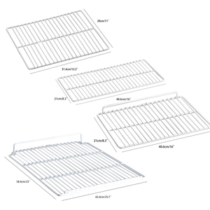 Nhà sản xuất tùy chỉnh nhựa PE lớp phủ kim loại dây thép không gỉ lưới thương mại tủ đông tủ lạnh Giá tủ lạnh dây kệ - Product Image 2