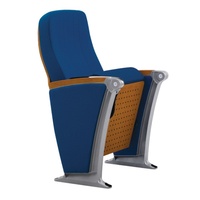 Chaise de cinéma, de théâtre et d'auditorium, garantie 5 ans, chaises d'auditorium avec tissu ignifuge et cadre en acier antirouille