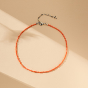 Moda estilo bohemio verano joyería decorativa hecha a mano collar de cuentas coloridas para mujeres niñas collar barato Venta caliente - Product Image 5