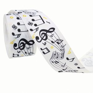 En stock – Ruban gros-grain créatif à thème musical (1/1,6/2,5/3,8 cm, 10 yards) pour la décoration de concerts et événements, idéal pour les amateurs de musique - Product Image 6
