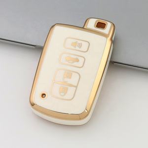 Ventes d'usine couverture de clé de voiture bord doré étui à clés de voiture en TPU pour <span class=keywords><strong>Toyota</strong></span> <span class=keywords><strong>Avensis</strong></span> Land Cruiser Prado 150 accessoires de clé de voiture - Product Image 6