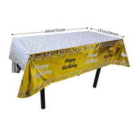 Nappe jetable imperméable pour les fêtes de joyeux anniversaire-Décoration de fête imprimée Ramadan Halloween Saint Valentin
