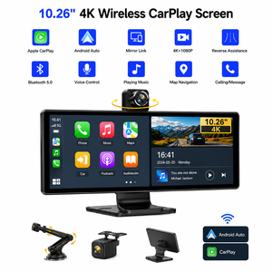 Nouvel écran intelligent pour voiture de 10,26 pouces, sans fil, Apple CarPlay, Android Auto, caméra embarquée, émetteur FM, connectivité audio USB - Product Image 2