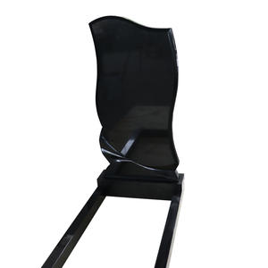 Prix des monuments funéraires en granit noir de Mongolie poli, style russe, granit noir - Product Image 3