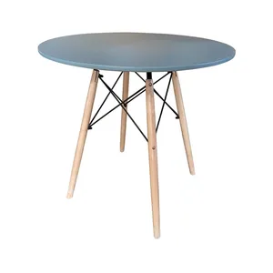 저렴한 가격 새로운 디자인 MDF 최고 고품질 홈 거실 빌라 정원 나무 다리와 작은 파티 커피 테이블
