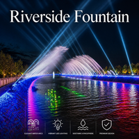 Fuente Musical Flotante Personalizada para Ríos y Riberas - Automatización de Paisajes RGB - Resistente a la Intemperie SS316 CE RoHS Directo de Fábrica