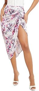 <span class=keywords><strong>Jupe</strong></span> mi-longue moulante moulante taille haute froncée taille haute pour femme - Product Image 4