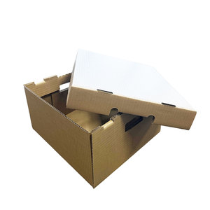 Cartone Ondulato Cerato Impermeabile a Prezzo di Fabbrica per Distribuzione di Alimenti Freschi <span class=keywords><strong>e</strong></span> Spedizione di Prodotti Ittici - Product Image 2