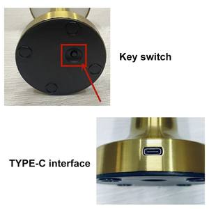 SENYA-<span class=keywords><strong>PRO</strong></span> minimaliste LED lampe de bureau interrupteur tactile chevet veilleuse Rechargeable USB dôme pour Restaurant hôtel <span class=keywords><strong>Table</strong></span> rechargeable - Product Image 6