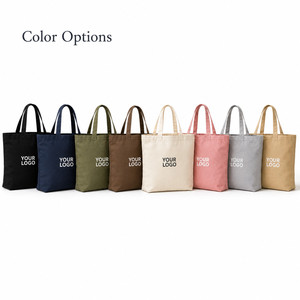 Custom Logo Heavy Duty Canvas Tote <b>Bag</b> Reusable Cotton Shopping <b>Bag</b> With Multi Size Options And Vibrant Color For Wholesale - Product Image 6