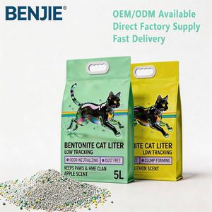 ทรายแมวเบนโทไนต์ BENJIE แบบก้อนจับตัวเร็ว 5 ลิตร ฝุ่นน้อย ควบคุมกลิ่นได้ดี สะอาด สดชื่น ตัวเลือกที่ดี - Product Image 1