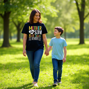 Camiseta a juego para madre e hijo, el mejor equipo de todos los tiempos, conjunto familiar - Product Image 3