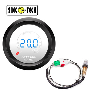 Miroir à <span class=keywords><strong>encre</strong></span> lumineuse 2 pouces 52MM Digital LED Blue Light Air-fuel Ratio Meter 12V Car Modification Instrument avec capteur d'oxygène - Product Image 2