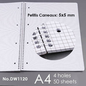 Foska classica copertina <span class=keywords><strong>in</strong></span> cartone rigido 70 fogli 3 fori A4 a spirale Notebook da ufficio note di scrittura semplici libri da latte - Product Image 3