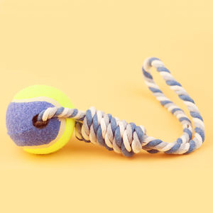 Produttore del Commercio All'ingrosso Durevole Cane Palla Da Tennis Giocattoli Interactive Giocattoli di Masticazione Del Cane Giocattoli Corda di Cotone - Product Image 5