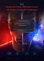Lunettes de Réalité Virtuelle VR, Casque VR G04EA pour Smartphones de 4.7 à 6.53 Pouces, Lunettes 3D Compatible Google Cardboard